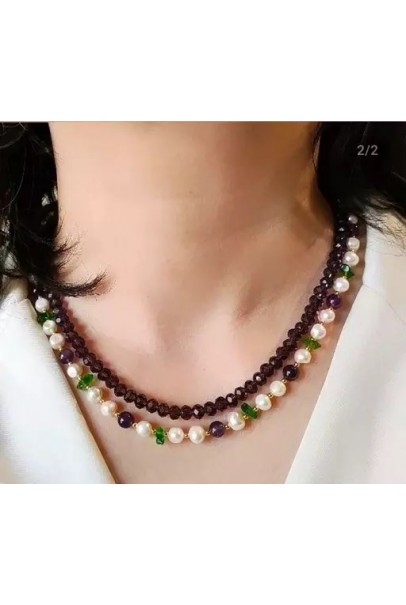Natural Handmade Neckwear 16"-18" Gemstone Beads Jewellery
